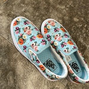 Brand new but no tags-Kids vans floral shoes